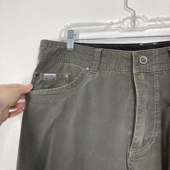 Kuhl Revolvr Rogue Pants Mens 36x30 Green Stretch Hiking Outdoor Trail Casual - Picture 6 of 16